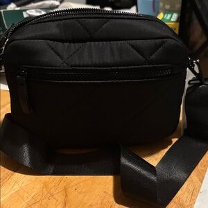 Black Quilted Crossbody Bag